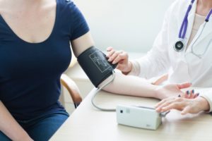 ワイズ整体院の血圧測定画像